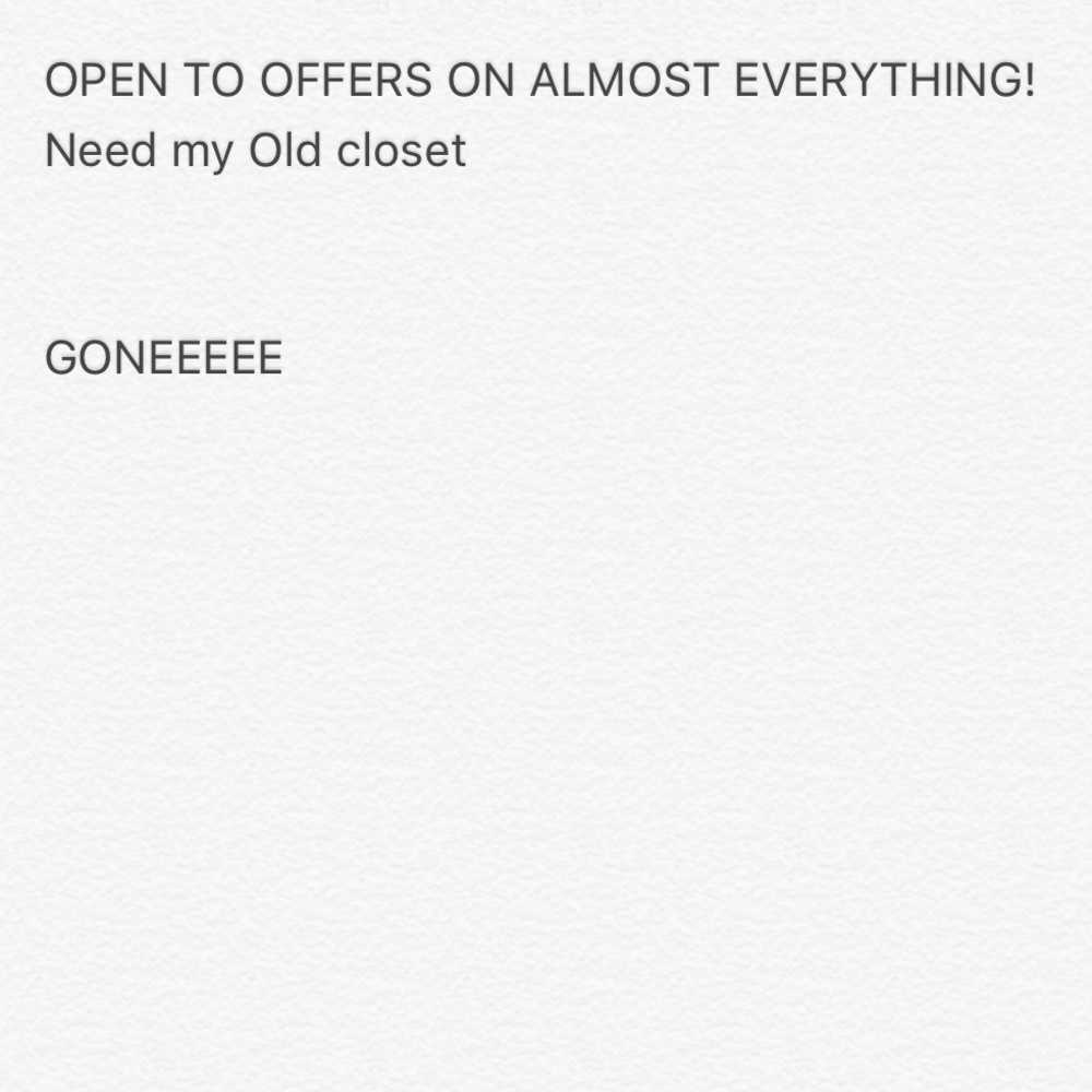 Open to offers